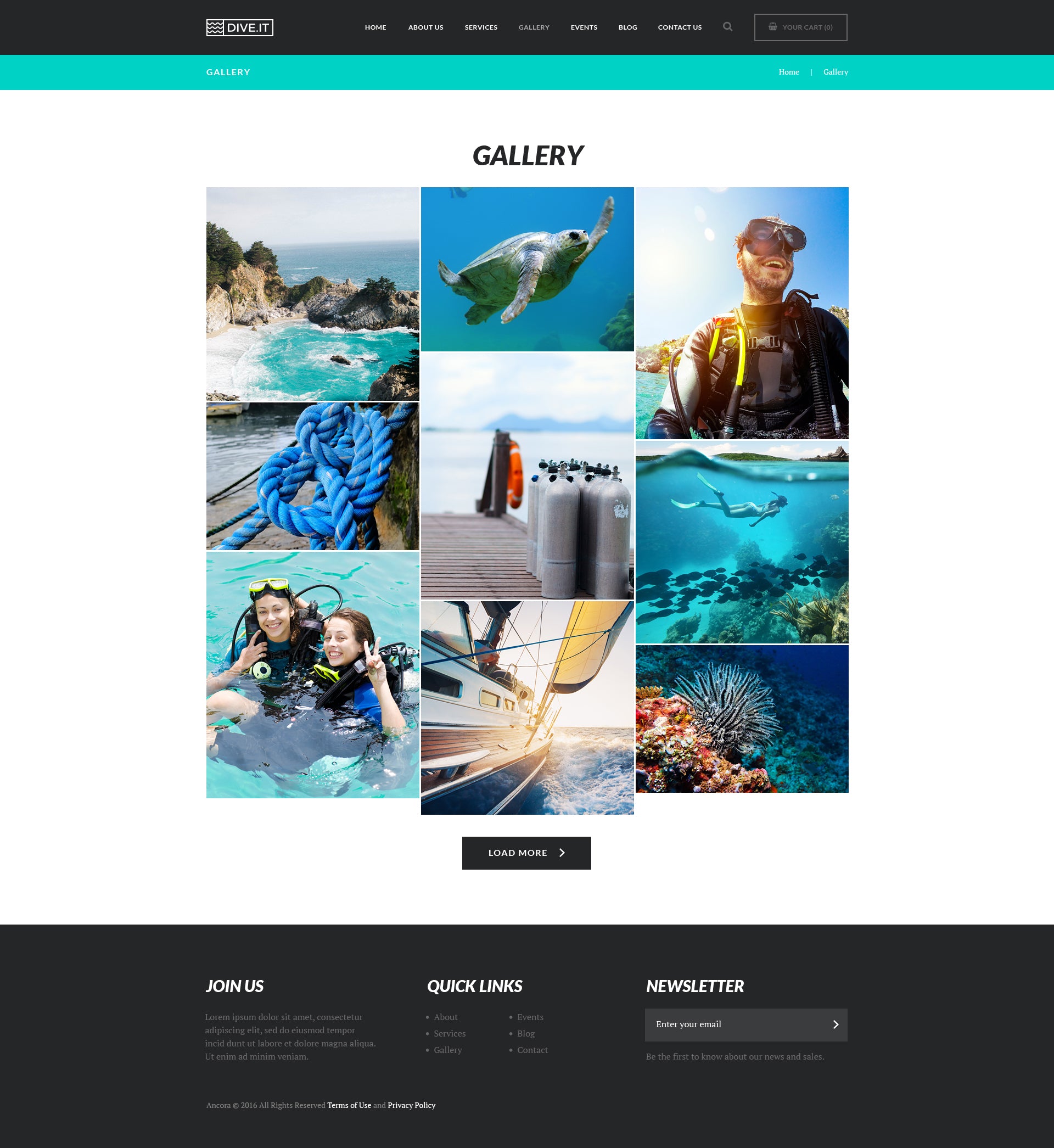 DiveIt v1.4.4 - Scuba Diving School, Sea Adventure & Travel WordPress Theme