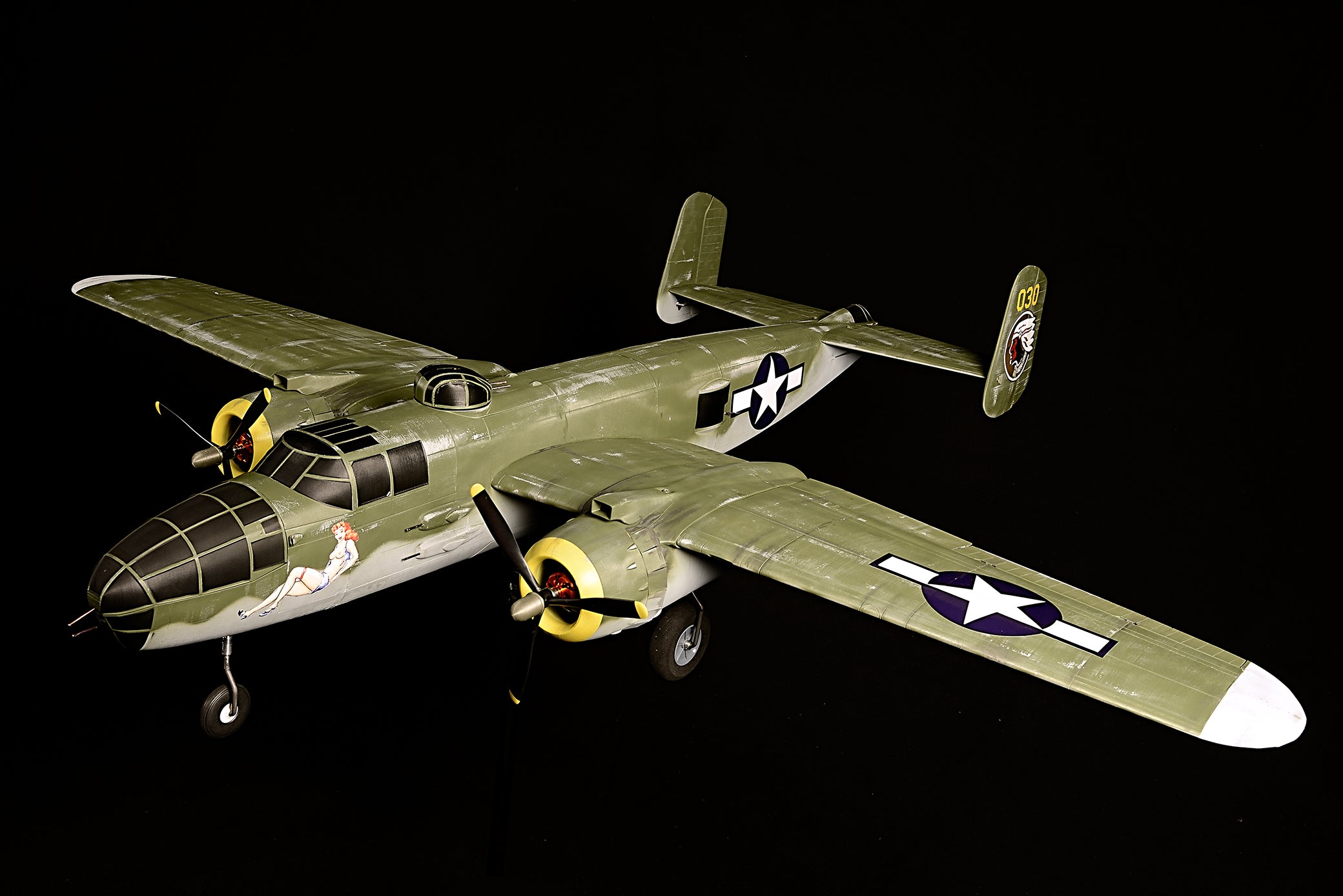 North American B-25J Mitchell Wingspan 1.72m / 68in