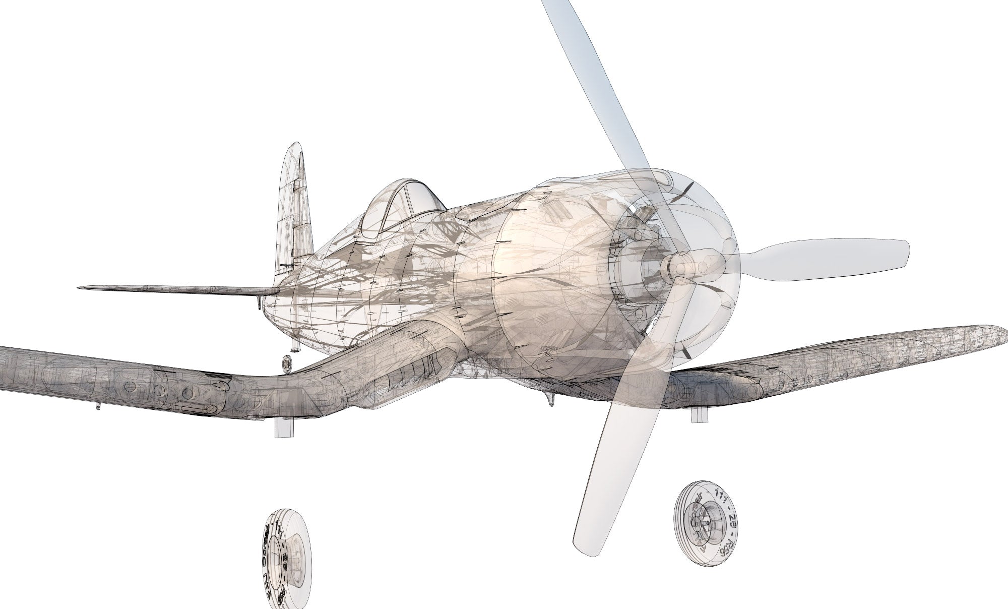 Vought F4U Corsair Wingspan 1.9m / 75in