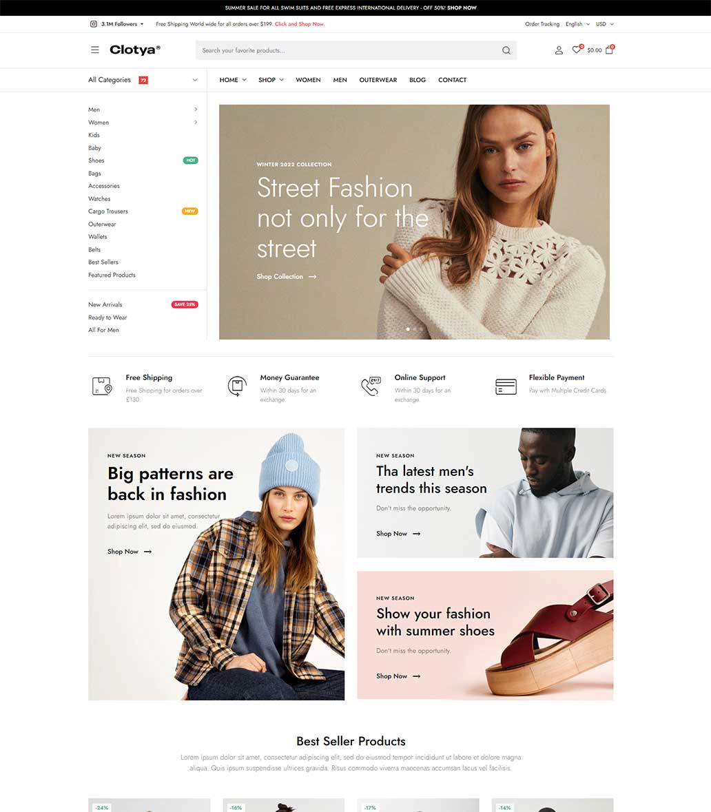 Clotya v1.4.8 - Fashion Store eCommerce Theme