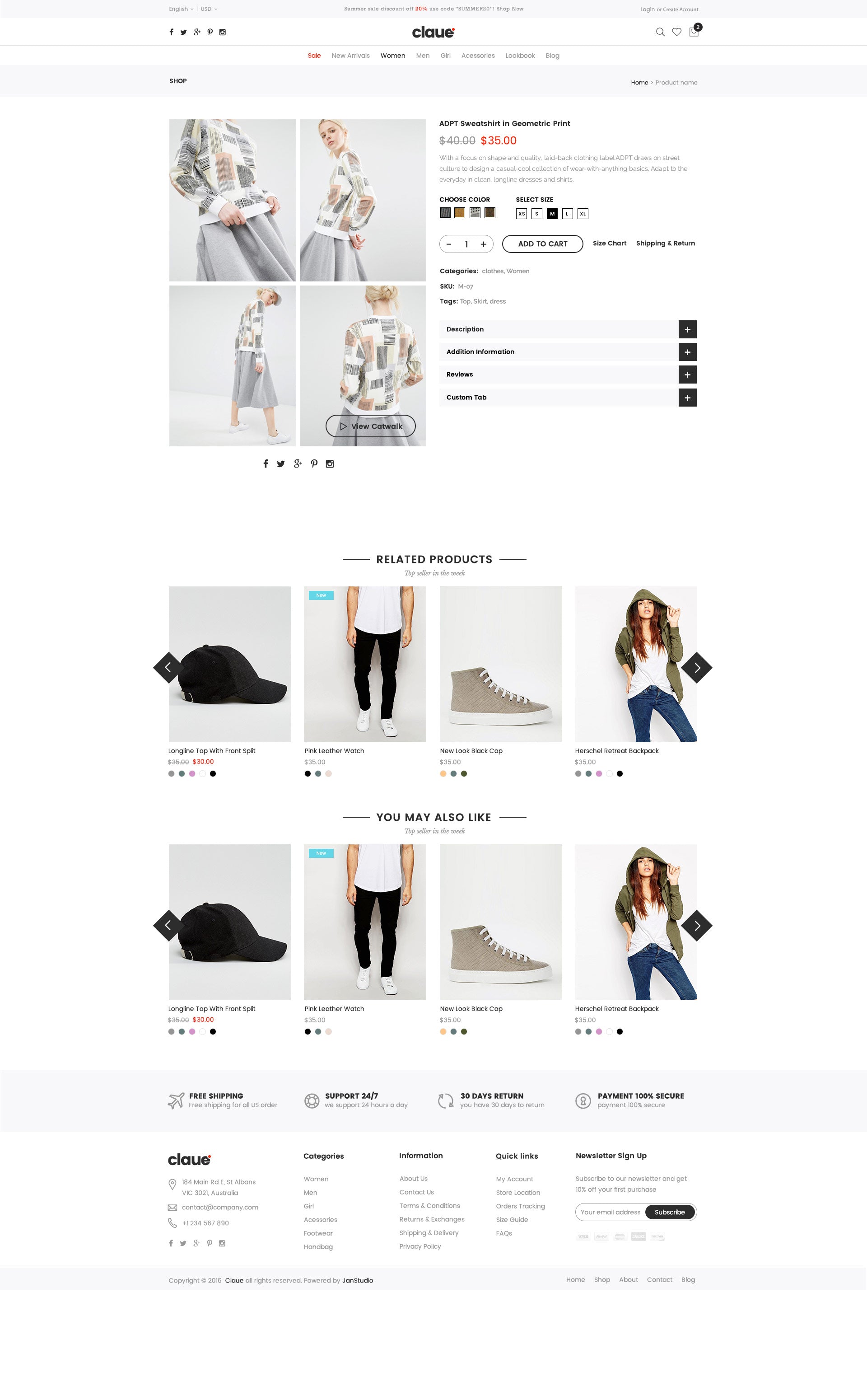 Claue v2.2.8 - Clean, Minimal WooCommerce Theme