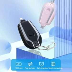Keychain Portable Charger, Mini Power Emergency Pod Key Ring Cell Phone Charger