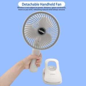 New Portable 3 Gears Rechargeable Desktop Fan Low Noise Air Cooling
